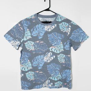 Mens XL Urban Pipeline Blue Floral Print T shirt